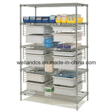 NSF Adjustable Chrome Metal Storage Rack for Hospital (CJ12045180A5C)